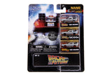 Jada Diecast Metal Nano Hollywood Rides  1.65" Back to the Future 3 pack